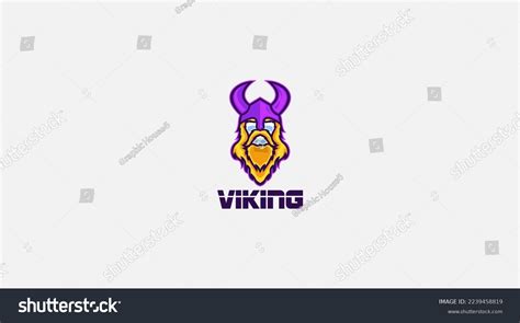 Viking Vector Logo Design Illustration Symbol Stock Vector (Royalty ...