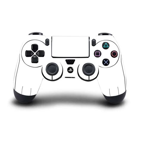 Simple Style Solid White/Black Skin Sticker for Sony PS4 Playstation 4 ...