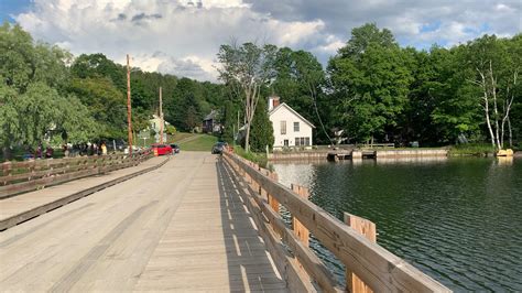 The “floating” bridge in Brookfield, VT. Very pretty, and a great ...