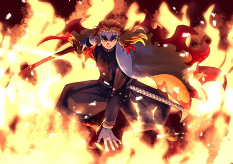 Download Kyojuro Rengoku Anime Demon Slayer: Kimetsu No Yaiba HD ...