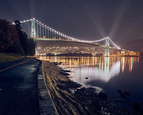 Just the Lion's Gate bridge this amazing evening. : vancouver West ...