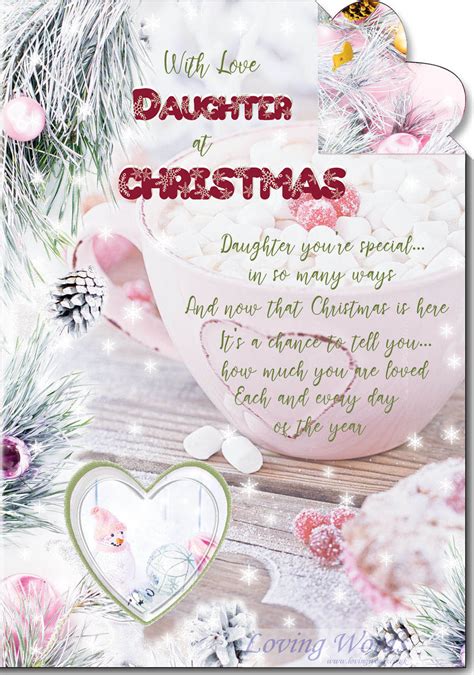 Daughter at Christmas | Greeting Cards by Loving Words