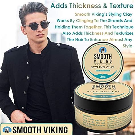 Smooth Viking Hair Clay Men - Non-Greasy Styling Matte Finish And Strong Hold 2 | eBay