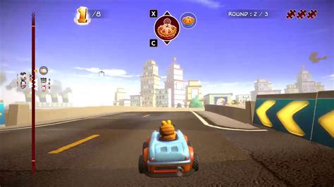 Garfield Kart furious racing gameplay 4 - YouTube