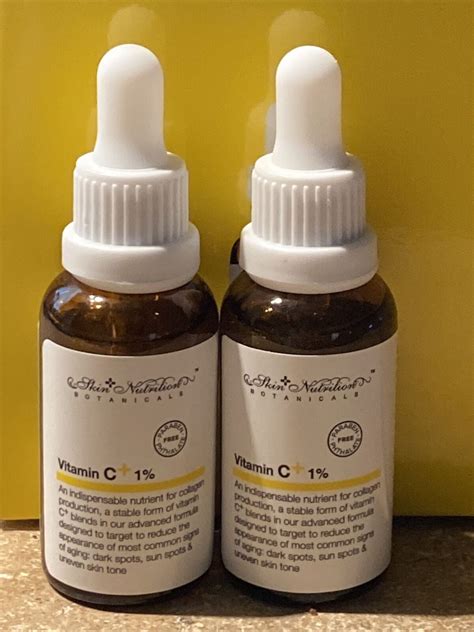 Skin Nutrition Botanicals Vitamin C+ 1% Serum: Set of 2- - Walmart.com