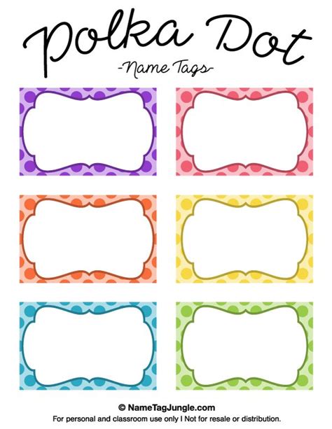 Printable Name Plate Template