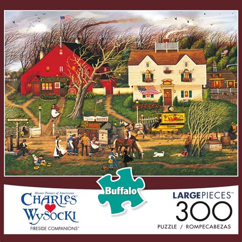 Buffalo Games - Charles Wysocki - Fireside Companion - 300 Piece Jigsaw ...