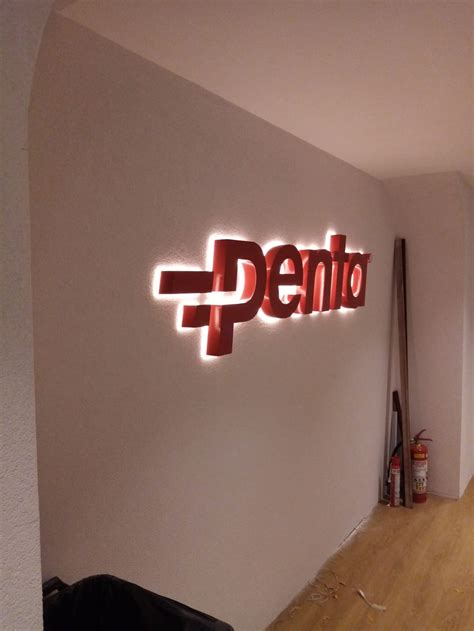 Custom Led Business Sign 3D Metal Sign Outdoor Led Business Sign Office ...