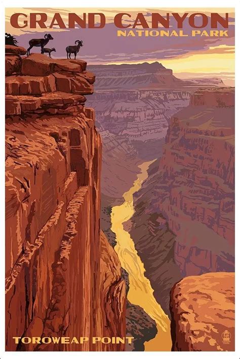 Custom Grand Canyon National Park Toroweap Point Art Print 30x20 Inch Wall Decor Poster Amazing ...