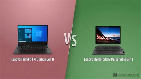 Lenovo ThinkPad X1 Carbon Gen 8 vs. Lenovo ThinkPad X12 Detachable Gen 1: Full specs comparison