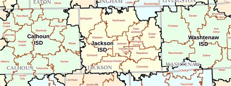 Jackson county MI School District map - Production Realty