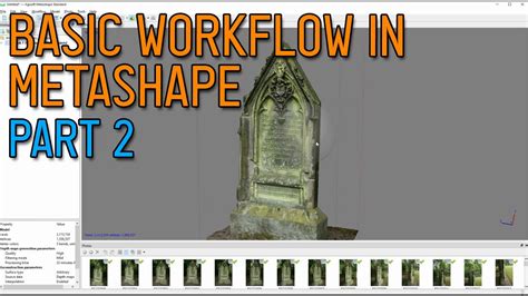 Photogrammetry / Basic workflow in Metashape Part2 - YouTube