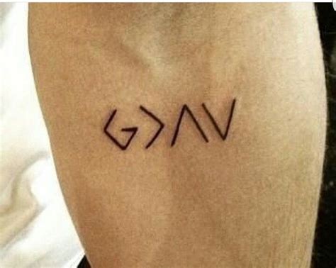 God is greater than your ups and downs | Trendy tattoos, Small tattoos ...