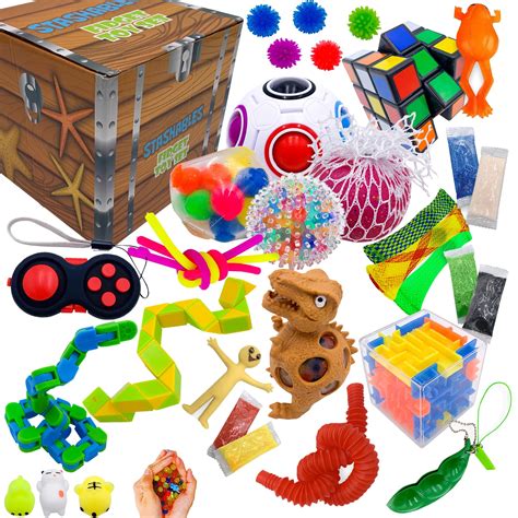 Sensory Fidget Toys Pack - 75pcs Stress Relief and Anti Anxiety Toys ...