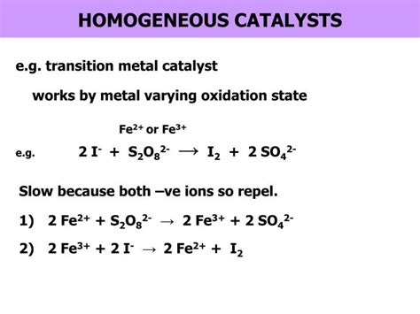 PPT - Starter: 1)Definition of catalysts: 2) Difference between ...