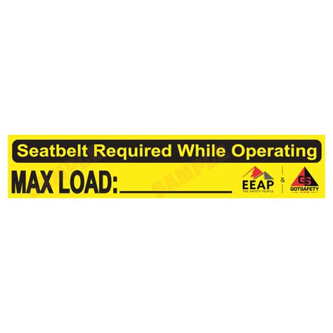 Forklift sticker | GotSafety.com