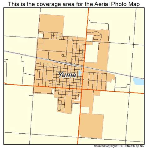 Aerial Photography Map of Yuma, CO Colorado