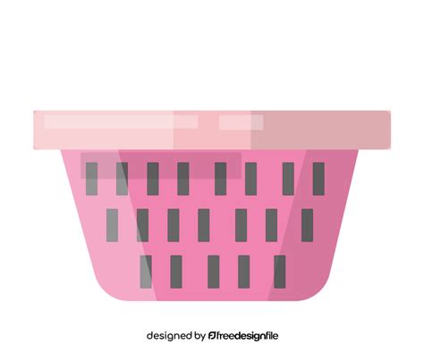 Laundry basket cartoon clipart vector free download