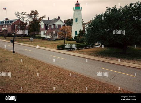 Old Point Comfort Lighthouse in Virginia, USA Stock Photo - Alamy