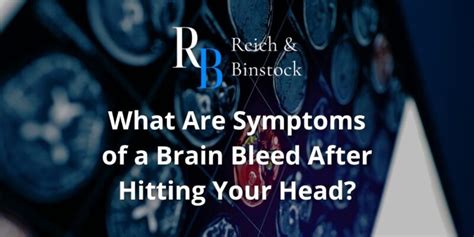 What Are Symptoms of a Brain Bleed After Hitting Your Head?