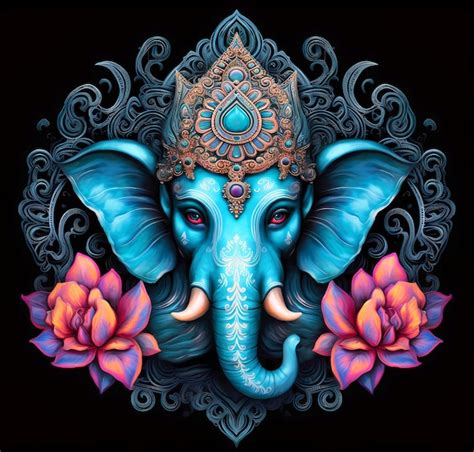 Premium AI Image | The Indian god Ganesh Ganesha Hindu elephant god Indian God Ganesh Hd Wallpaper