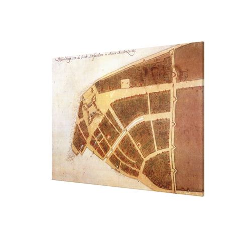 Vintage Map of New Amsterdam (1660) 2 Canvas Print | Zazzle.com