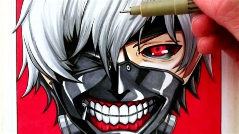 Let's Draw Kaneki Ken from Tokyo Ghoul - FAN ART FRIDAY + ART AMINO! - YouTube