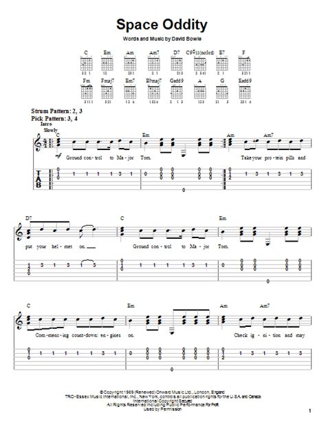 David Bowie Major Tom Chords | Chords And Lyrics