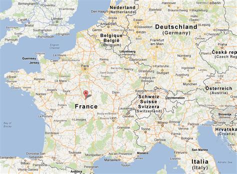 Bourges Map - France