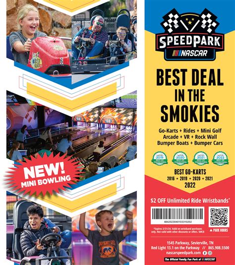 NASCAR Speedpark Coupons — Smoky Mountain Coupon Book