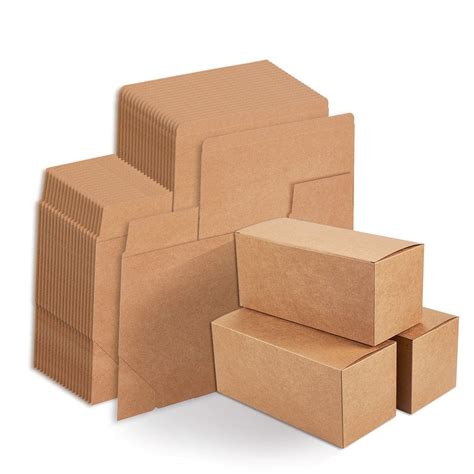 Kraft Gift Boxes - 20-Pack Rectangle Gift Wrapping Brown Paper Boxes with Lids, Kraft Boxes for ...