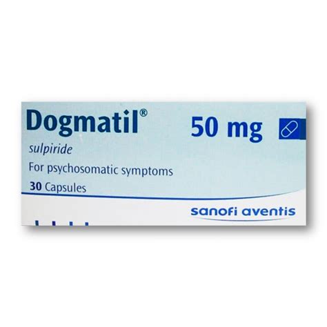 DOGMATIL 50 MG ( SULPIRIDE ) 30 CAPSULES