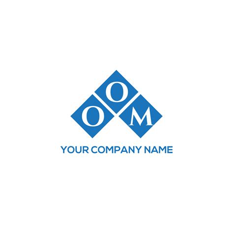 OOM letter logo design on WHITE background. OOM creative initials letter logo concept. OOM ...