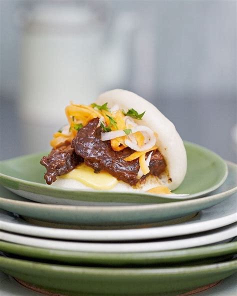 Bao buns with braised shortrib and pickled daikon recipe | delicious. magazine