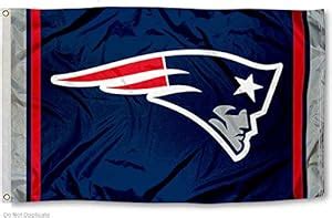 Amazon.com : New England Patriots Large NFL 3x5 Flag : Outdoor Flags ...