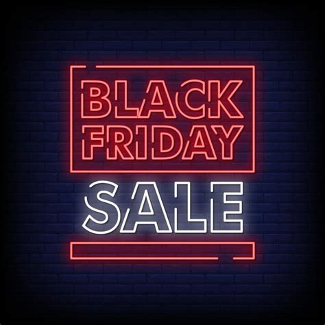 Black Friday Sale Neon Signs Style Text Vector 2424465 Vector Art at Vecteezy