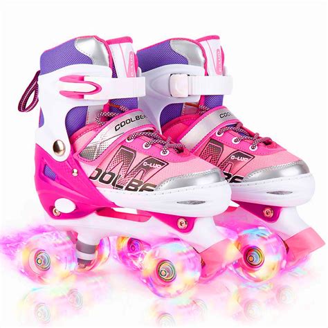 Buy Otw-Cool Roller Skates Adjustable for Kids,with All Wheels Light up,Fun Illuminating for ...