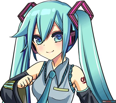 How to Draw Hatsune Miku - Really Easy Drawing Tutorial