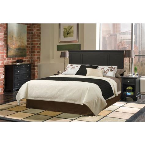 Home Styles Bedford 4-Piece Black Queen Bedroom Set-5531-5017 - The ...