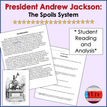 Andrew Jackson Spoils System by HowsonHistory | TPT