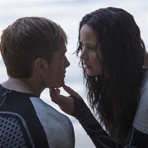 The Hunger Games on Instagram: “Throwback to Catching Fire.. Everlark beach scene feels. 💙 ...