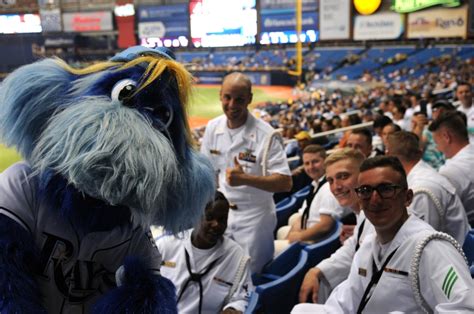 DVIDS - Images - The Tampa Bay Rays Mascot poses with US Navy Sailors ...