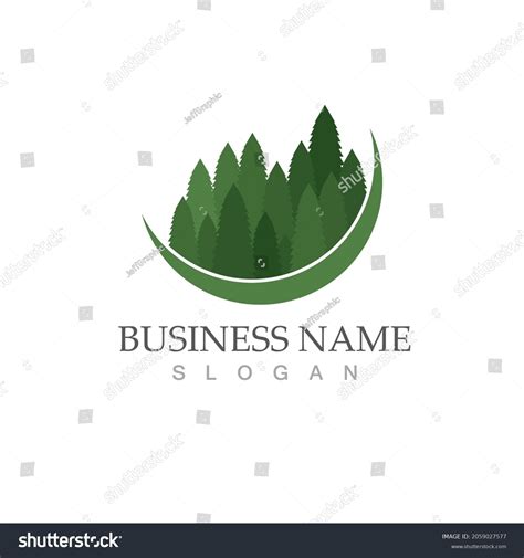 Forest Logo Vector Illustration Template Stock Vector (Royalty Free) 2059027577 | Shutterstock