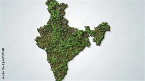 Green India-India map green concept. trees shape of India map isolated ...