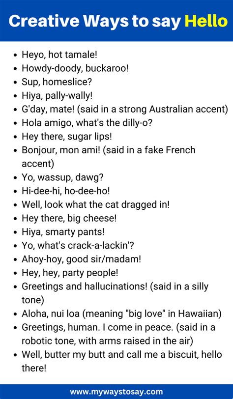 160 Creative and Funny Ways to say Hello (2024)