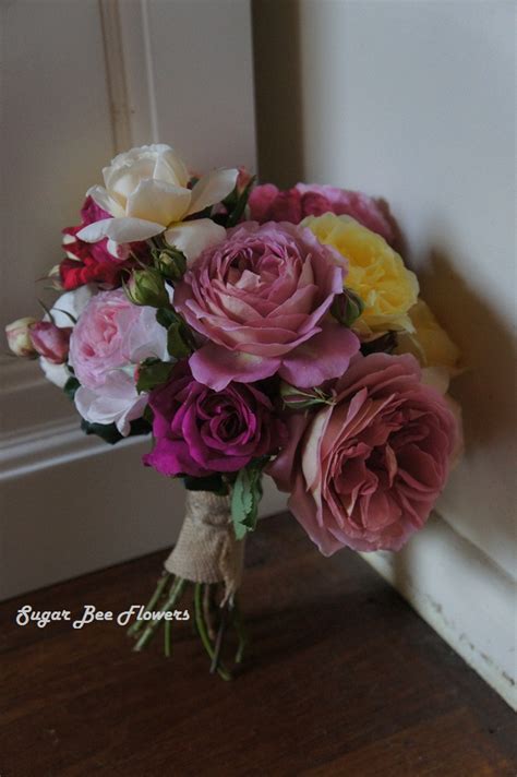 Sugar Bee Flowers: Old English rose bouquet