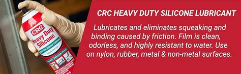 Amazon.com: CRC Heavy Duty Silicone Lubricant, 11 Wt Oz, Clear Colorless Liquid : Automotive