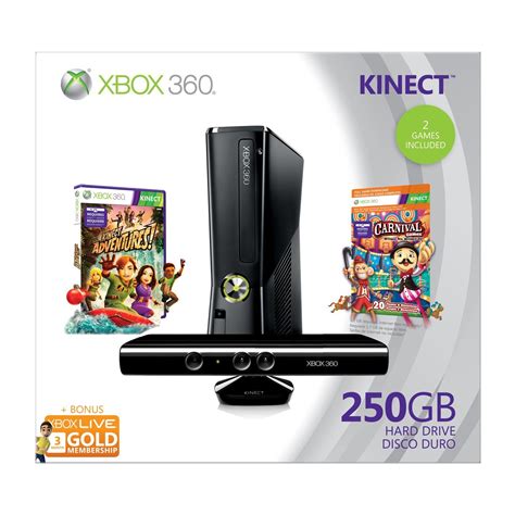 Buy Xbox 360 Elite Slim Console (250GB) Kinect Bundle incl. Kinect ...