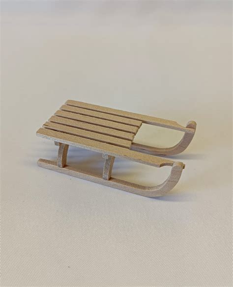 Traditional Wooden Sledge – Rylance House Miniatures