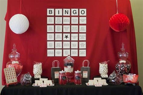 Bingo themed party- so cute | Bingo party, Bingo party decorations ...